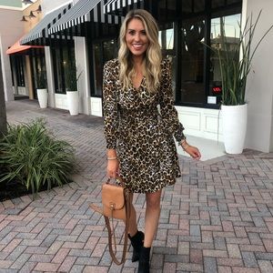 WAYF Sora Smocked Waist Mini Dress